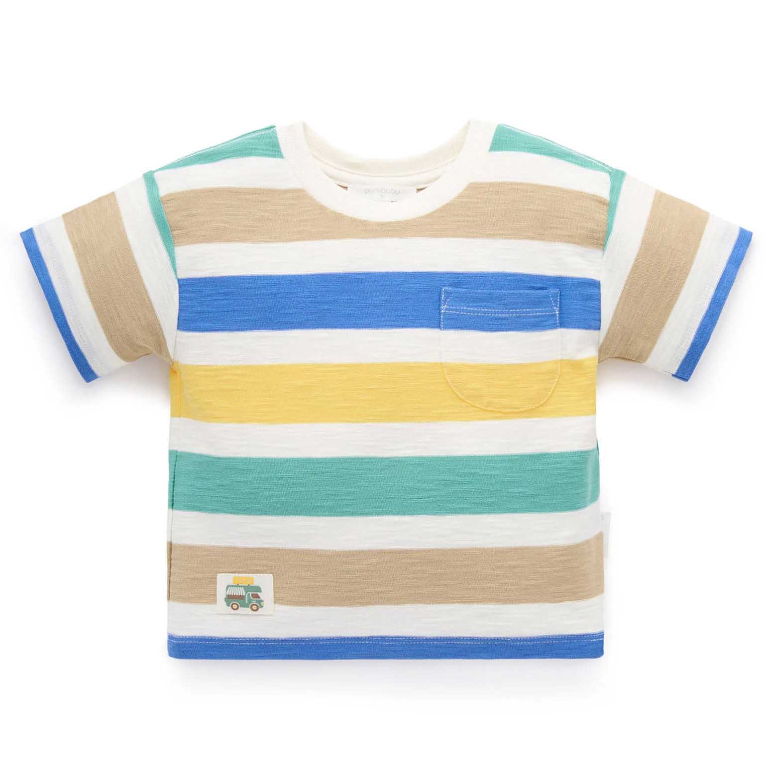 Purebaby Striped Relaxed Tee